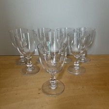Lot 6 Grands Verres à Pied En Cristal Transparent 25cl Cuisine Art De La Table