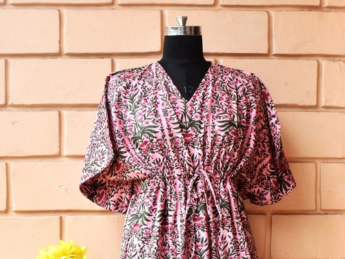 Robe nuit maxi coton - de,