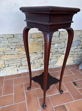 CONSOLE STYLE QUEEN ANN EN BOIS D'ACAJOU. XIXÈME SIÈCLE.