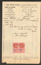 SAINT-MAMMES (77) VIN & CIDRE "AUX PETITES CAVES / Louis CHARTON" en 1948