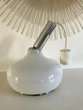 14 ⚜️ Ancien Grand Lustre Plafonnier en verre Vintage 60/70 🦊