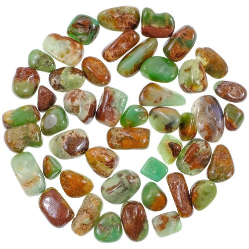 Pierres roulées chrysoprase - ,