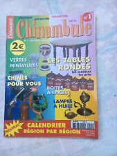 CHINANBULE 1 BROCANTE ANTIQUITE/VERRE MINIATURE/TABLE/BOITE A EPICES/LAMPE HUILE