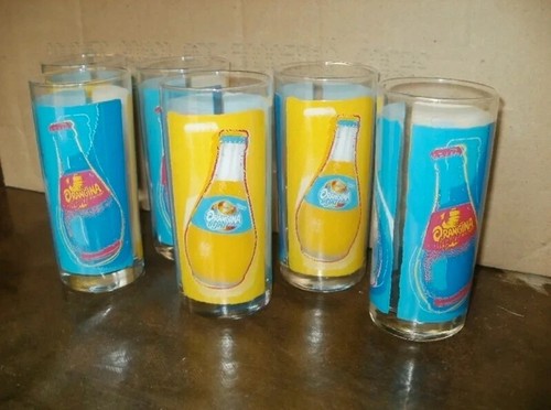 Verres orangina multicolore - 6,