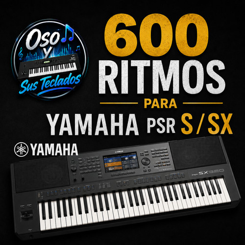 600 ritmos yamaha psr sx - ritmos,