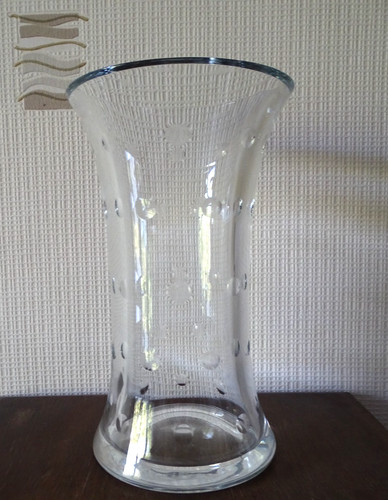 Vase diabolo cristal st - de,