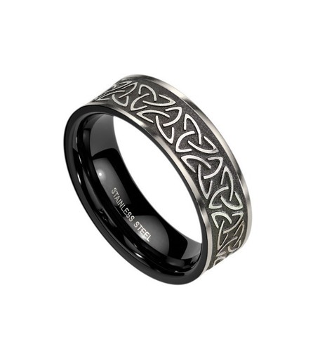 Bague triskell acier - bague, en