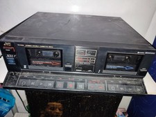 PLATINE STEREO DOUBLE  LECTEUR  CASSETTE  JVC TD-W33  FONCTIONNE
