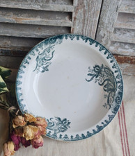 ANCIEN PLAT CREUX ST AMANDINOISE IRIS TERRE DE FER