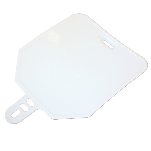 White front plastic number - plastic,