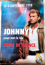 JOHNNY HALLYDAY - Stade De France 1998 - AFFICHE / POSTER