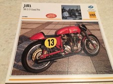Carte moto JAWA 500 Z15 Z-15 Grand Prix 1955 collection Atlas Motorcycle CZ