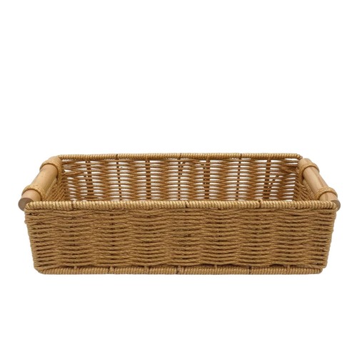 Panier avec poignées bois - avec,