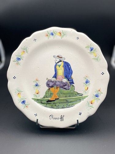 Assiette faïence quimper - faïence,