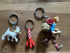 Porte Clé Tintin Milou Fusée Hergé Moulinsart Vintage