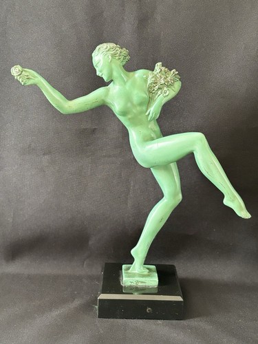 Statue art déco femme fairal - art,
