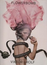 Publicité papier Parfum. Perfume ad. VIKTOR and ROLF FlowerBomb 2005 France