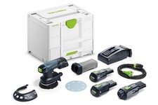 Ponceuse excentrique sans fil ETSC 125 3,0 I-Set - FESTOOL - avec 2 Batteries