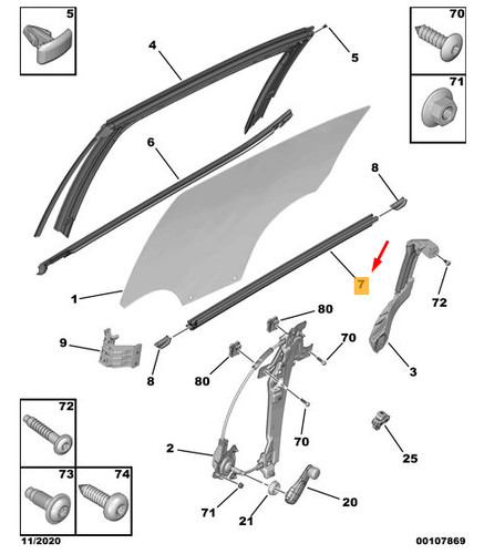 Joint étanchéité mk3 - c3,