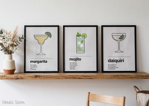 Poster cocktail affiche a4 - poster,