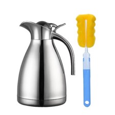 Carafe isotherme à double paroi en acier inoxydable 304 anti-fuite anti-éclab...