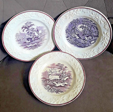 Lot 3 Assiettes Chasse 19ème