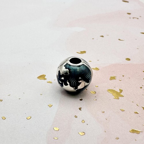 Charm pandora clip globe - clip,