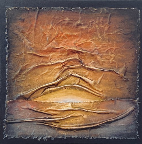 Fiery twilight painting - fiery,