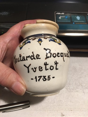 Ancien pot à moutarde - à,