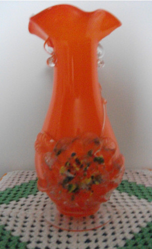 Ancien vase verre soufflé - en,