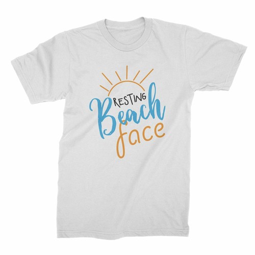 Resting beach face shirt funny - resting,
