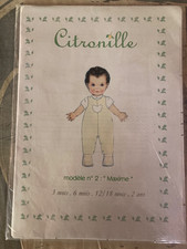 Patron  CITRONILLE   Modèle n° 2. Maxime. Couture / Enfants /Bébés.