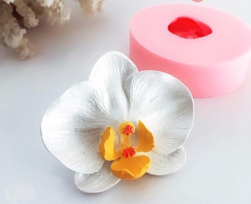 Moule silicone fleur orchidée - silicone,