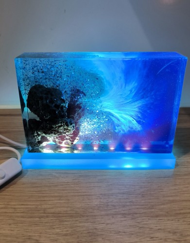 Lampe résine epoxy - lampe,