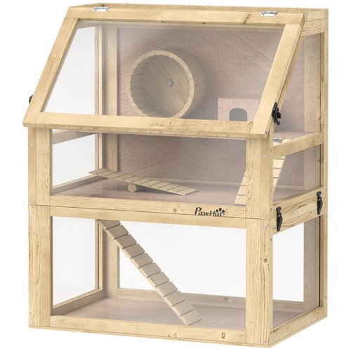 Tier wooden hamster cage - 3,