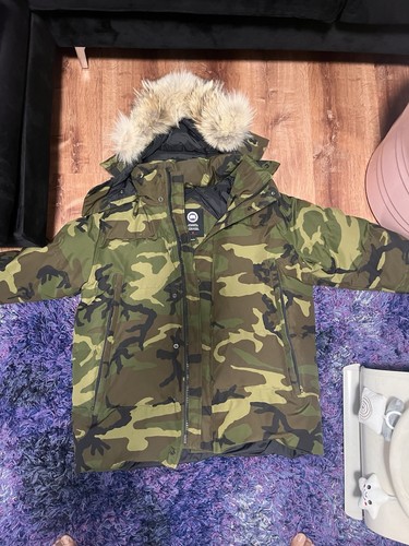 Canada goose camo hooded parka - canada,