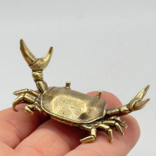 Bg9 miniature brass metal crab - bg9-miniature,