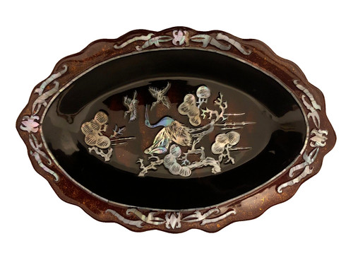 Plat plateau mural ovale