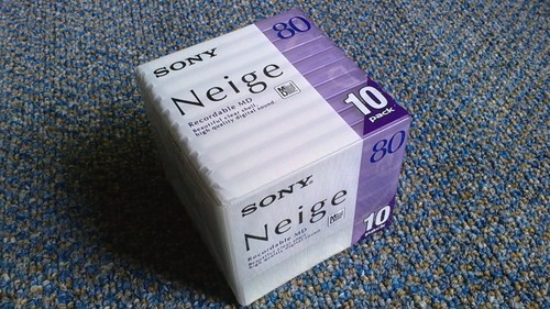Minidisc sony neige - 10, série