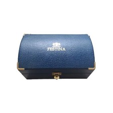 Écrin Boite Étui Bleu Boitier Festina Montre coffret horlogerie WATCH Vintage