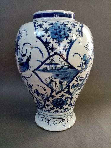 Vase faïence delft - faïence,