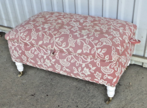 Banquette coffre tissu bout - bout, de