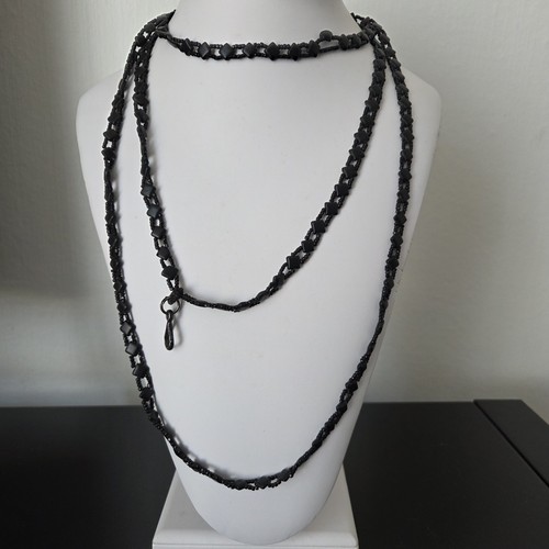 Collier sautoir ancien perles - collier,