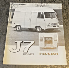 Brochure vente peugeot j7 - , de