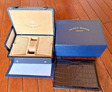 Boîte de montre vide en cuir