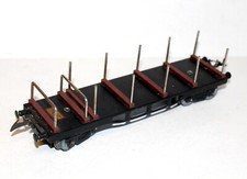 RARE HORNBY O/0 1/48, WAGON PLAT A RANCHER TRANSPORT MARCHANDISE MINIATURE TRAIN