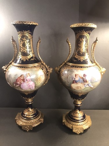 Pair antique sevres - pair,