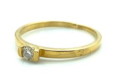 MAGNIFIQUE BAGUE SOLITAIRE OR