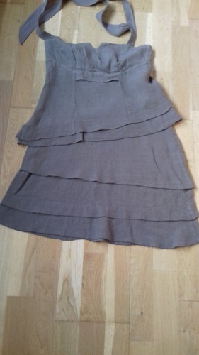 Robe lin beige - robe, step
