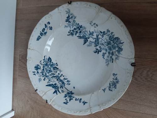 Ancien plat service - service, rond